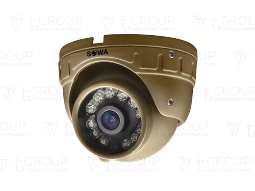Сферическая антивандальная миниатюрная AHD видеокамера SOWA AHD 2 MP T2X1-21A / камера заднего вида AHD